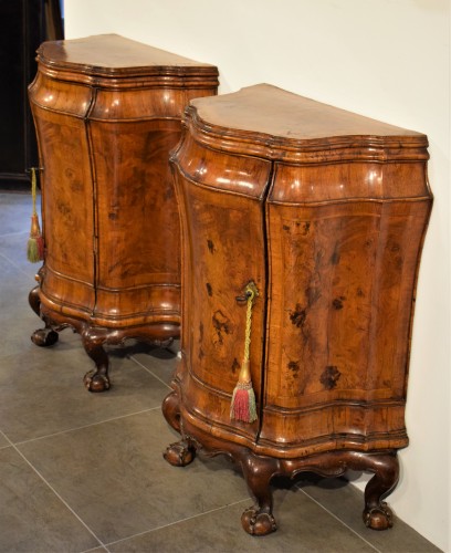 Pair of Venetian bedside tables, mid 18th century - Louis XV